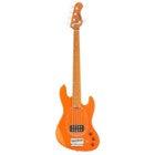 Sadowsky MetroExpress Vintage M Bass Roasted Maple Solid Candy Apple Orange Metallic High Polish 5-string bass guitar with gig bag