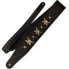 Richter 1505WA-G Black / Gold Genuine leather guitar strap