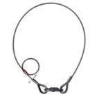 Adam Hall S58100SK Saveking® Safety Rope 5 mm, 1 m, with eyelets, Silver