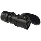 DAP CEE 32 A/240 V 3P Connector Female Black - SHARK series