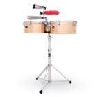 Latin Percussion LP1415-BZ Prestige 14" & 15"" Timbales Timbales with bronze shells"