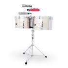 Latin Percussion LP1516-S Prestige 15" & 16"" Thunder Timbales Timbales with Top-Tuning system"