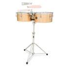 Latin Percussion LP257-BZ Tito Puente 14" & 15"" Timbales Bronze timbales with traditional tuning"