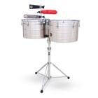 Latin Percussion LP258-S Tito Puente 15" & 16"" Timbales Chrome timbales with traditional tuning"