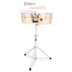Latin Percussion LP272-B Tito 9-1/4" & 10-1/4"" Timbalitos brass version, classic size"