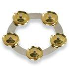 Latin Percussion LP3806SBS Tambo-Ring Steel w/Brass Jingle, 6″