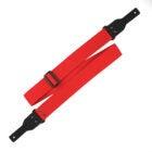 Richter 1477 Racoon Red / Black Guitar Strap with leather ends