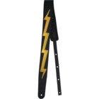 Richter 1590 Raw II Lightning Black / Gold Guitar Strap