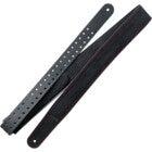 Richter 1504R Raw IV Nappa Black / Red Stitching Guitar Strap