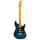 (B-Stock) Sire Larry Carlton S7 Flamed Maple New Gen Transparant Blue electric guitar