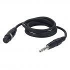 DAP microphone cable female XLR - jack, 3 m