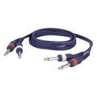 DAP FL226 2x Jack to 2x Jack Instrument Cable, 6m