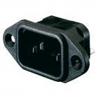 DAP IEC 10A 230V male chassis connector