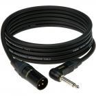 Klotz 2JB1-M100 3p XLR male - mono right-angled jack signal cable, 10 m