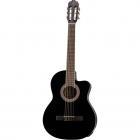 Gomez 001 BK-CE electro-acoustic classical guitar, black