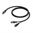 Procab CAB727 Basic RCA male - 2x RCA female 0.25 metres