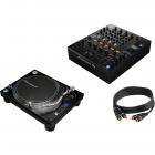 Pioneer DJ DJM-750MK2 + 2 x Pioneer PLX-1000 Turntable + 2 x RCA
