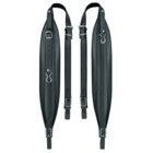 Boston 80-L-LS 96-120 Bass Accordion Straps, 8cm, Leather & Skai