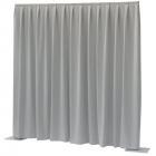 Wentex P&D Curtain Dimout 300x300 Pipe & Drape (Pleated, Light Grey)