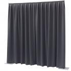 Wentex P&D Curtain Dimout 300x300 Pipe & Drape (Pleated, Dark Grey)