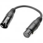 Adam Hall K3 DHM 0020 Male 5-Pin XLR to Female 3-pin XLR DMX Adapter, 20cm