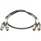 Klotz LAE02FM10.0 loom cable 2x Male 3-Pin XLR - 2x Female 3-Pin XLR, 10m