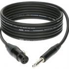 Klotz M1FS1B1000 3-Pin Female XLR to Stereo Jack Microphone Cable, 10m