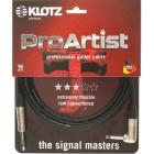 Klotz Pro Artist Straight Jack to Jack Guitar Cable, 3m