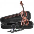 Stagg EVN X-4/4 VBR Electric Violin with Gig Bag and Headphones (Burst)