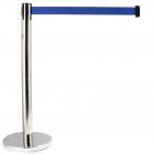 Innox Linemate Silver Stanchion with Retractable 3-Metre Blue Belt (Single Unit)