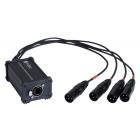 Hilec BOXRJ4XM3 RJ45 / XLR3M Adapter for Audio/DMX Signals