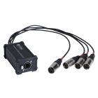 Hilec BOXRJ4XM5 RJ45 / XLR5M Adapter Box for Audio/DMX Signal