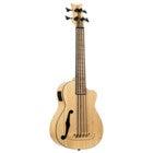 Ortega RUNAB-UB Bamboo Series Short Scale Uke Bass Natural Electro-Acoustic with Gig Bag