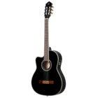 Ortega RCE145LBK Family Series Pro Full-Size Guitar Black Left-Handed with Gig Bag