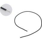 Boston PBW1/BK Push-Back Braided Waxed Cotton Guitar Wire, 30cm