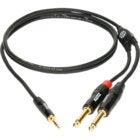 Klotz KY5-300 MiniLink Pro Stereo Mini-Jack to 2x Mono Jack Y-Cable, 3m