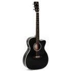 Sigma Guitars 000MC-1E Black Electro-Acoustic Guitar