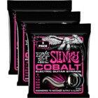 Ernie Ball 3723 Super Slinky Cobalt 9-42 Electric Guitar Strings (x3 Packs)