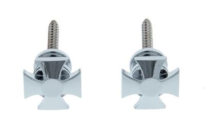 Grover Strap Buttons IronCross Chrome