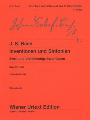 Wiener Urtext Edition Bach Inventionen und Sinfonien