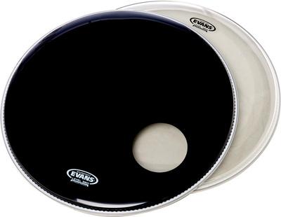 Evans 22" Bass Drum Head Set Black"