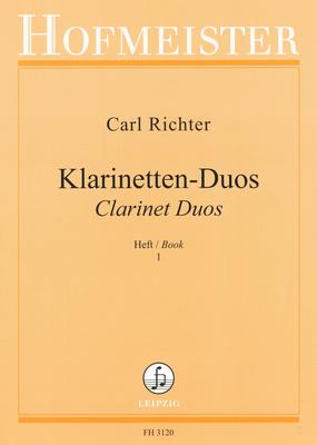 Friedrich Hofmeister Verlag Richter Clarinet Duos 1