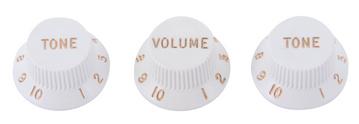 Fender Volume & Tone Knobs Set White