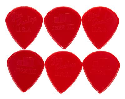 Dunlop Jazz III Nylon Sharp Red 6PC