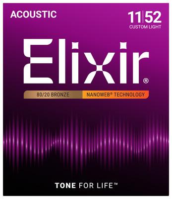 Elixir Nanoweb Custom Light Acoustic