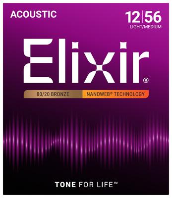 Elixir Nanoweb Light-Medium Acoustic