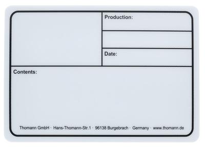 Stairville Tourlabel 177x127mm White