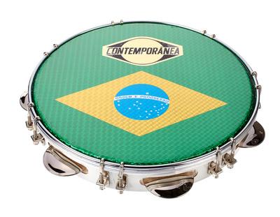 Contemporanea 10" Pandeiro Luxe white"