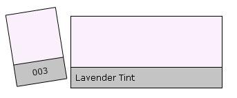 Lee Filter Roll 003 Lavender Tint