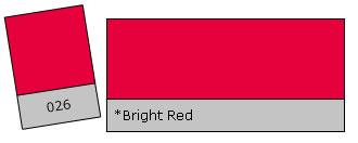 Lee Filter Roll 026 Bright Red